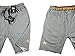 BROKIG Mens Bodybuilding Gym Workout Running Cotton Shorts Cut Off Edge (Large, Gray)