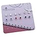 Pack of 6 Pairs 4mm Cubic Zirconia Crystal Magnetic Stud Earrings for Teen Girls