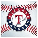Texas Rangers Baseball Paper Beverage Napkins (36 Pack)