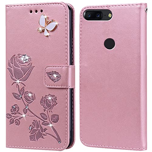 Hülle für OnePlus 5T,Handyhülle für OnePlus 5T,Klappbar Tasche Case,Standfunktion,Kartenfach,Silikon Bumper,Stoßfeste Schutzhülle Cover für OnePlus 5T(6")