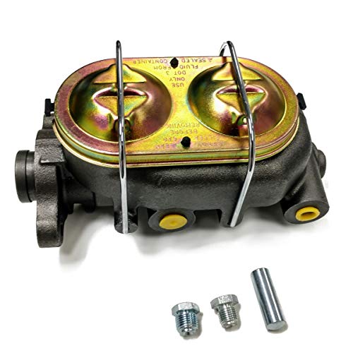 Natural Cast Iron Master Cylinder 1 Deep Bore Dual Bail Top 4 Ports 2-9/16 2-1/2 for GM Vehicles - Thumbnail 6