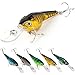 YONGZHI Fishing Lures Multi-Jointed Wobbler Crankbait Minnow and Popper VIB Top-Water Lure with Treble Hooks for Bass Trout Walleye Freshwater Saltwater Swimbaits