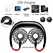 YIWEI Portable Neck Fan,Hand Free Wearable Fan Rechargeable Mini USB Personal Fan 360° Degree Perfect for Office Travel Sport and Outdoor