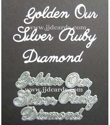 Britannia DiesGolden Our Silver Ruby Diamond Word Set
