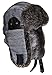 N'Ice Caps Kids Winter Trapper Hat with Large Ear Flaps (US, Age, 8 Years, 10 Years, Grey/Black Tweed)
