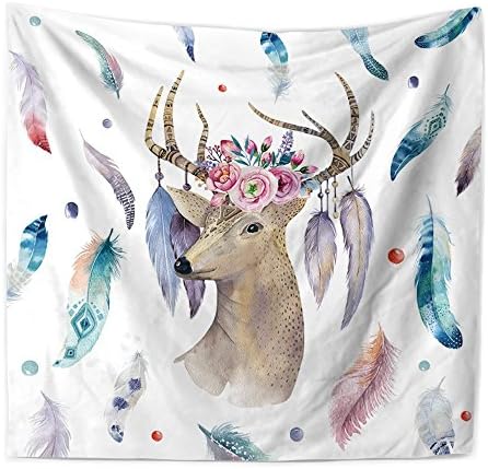 Tapestry Wall Hanging Dream Catcher Mule Deer Hippie Beach India Art Cool Bohemian Blanket Twin Size