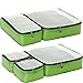 eBags Hyper-Lite Travel Packing Cubes - Lightweight Organizers - Super Packer 5pc Set - (Green)