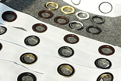 Eyelet Heading Curtain Tape And Rings Per Metre 4 Choices Of Ring