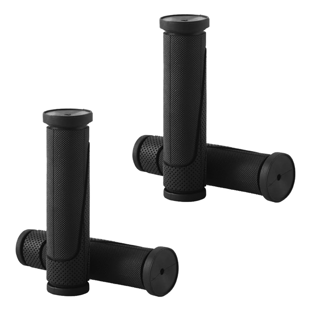 4PCS Bike Grips Non-slip Handlebar Grips Rubber Mountain Bicycle Grips 120mm Standard Handle Bar Grips for Mountain Road Bike Scooter Tricycle