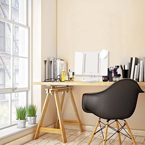 image for Artifi Lighted Vanity Makeup Mirror with 10x Magnifying Soft Led Light