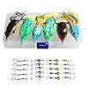 Sougayilang-6Pcs-Hollow-Frog-Fishing-Lures-Soft-Topwater-Baits-with-Tackle-Box-For-Bass-Snakehead-Saltwater-Freshwater-Fishing Sougayilang-6Pcs-Hollow-Frog-Fishing-Lures-Soft-Topwater-Baits-with-Tackle-Box-For-Bass-Snakehead-Saltwater-Freshwater-Fishing