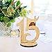 ElekFX Table Numbers 1-15 Wedding Wooden Table Number Cards with Round Base Double Sided Design Table Holders for Wedding/Party Reception and Decoration