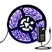 ANJAYLIA Black Light LED Strip Lights 16.4ft 300leds Blacklight Strip Waterproof IP65 with 12V 2A Power Supply