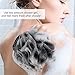 Exfoliating Bath Gloves for Shower - Bamboo Charcoal Bath Gloves for Shower, Spa, Massage, Body Scrubs, Remove Dead Skin, Deep Cleaning