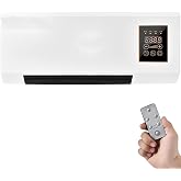 BPTCUE Dual Use Compact Portable Wall Mounted Air Conditioner Hot Cold for Bedroom, 2 in 1 Air Conditioner Heater