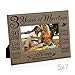 KATE POSH Our 3rd Wedding Anniversary, 3 Years Anniversary, 3 Years of Marriage, Gifts for Couple, Third Anniversary - Engraved Leather Picture Frame (5 x 7 Horizontal)