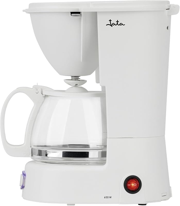JECA1752 - Cafetera de Goteo Eléctrica 8 Tazas, Jarra de Cristal 750 ml, Filtro Permanente con Cuchara Dosificadora, Placa Calefactora, Apagado Automático, 650 W