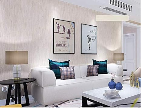 Qmhs Tapetenhigh-Grade Modern Minimalist Striped Bedroom Background Wall Plain Non-Woven Wall Cloth Wallpaper Living Room Sol
