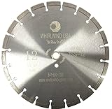 Whirlwind USA TSS 12-Inch Laser Welded Dry or Wet Cutting General Purpose Power Saw Segmented Diamond Blades for Concrete Stone Brick Masonry (Factory Direct Sale) (12