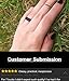 BANDED GLORY Silicone Ring Women, Silicone Wedding Rings for Women - Rubber Wedding Bands Keep Fingers Safe From Extreme Conditions - Great for Active Lifestyles, Womens Wedding Band
