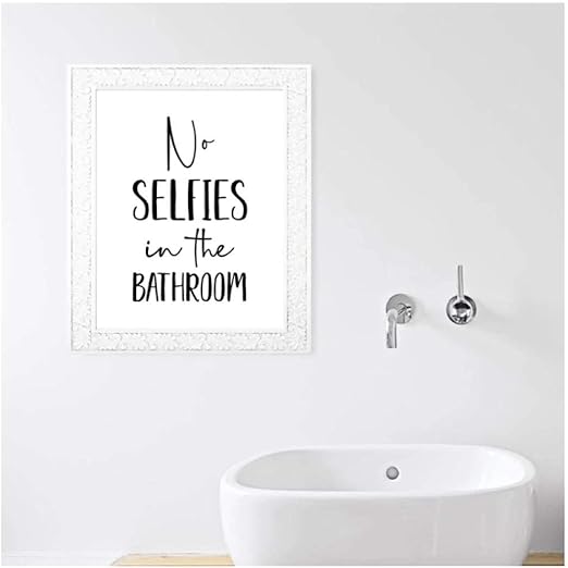 DLFALG Decoración de arte de pared de baño Carteles de baño divertidos