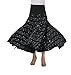 CISMARK Elegant Sequin Long Swing Ballroom Waltz Dance Skirt for Women Black, One Size
