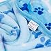 Allisandro Super Soft and Fluffy Premium Flannel Fleece Dog Throw Blanket,Appealing and Cute Paw Prints Equally for Puppy Cat