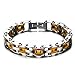 LBFEEL Stainless Steel Silicone Motorcycle Bike Chain Bracelet in 6 Colors