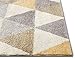 Well Woven Isometry Gold & Grey Modern Geometric Triangle Pattern 7'10