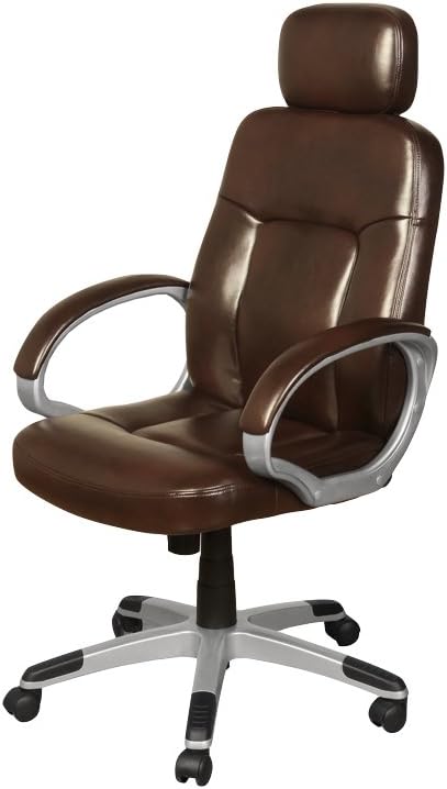 The One Viceroy Executive Chaise De Bureau Marron 2 Tons Cuir Marron Luxe Fauteuil De Bureau Pivotant Avec Accoudoirs Appuie Tete Et Roulettes Mobilier De Bureau A Domicile Amazon Fr Cuisine