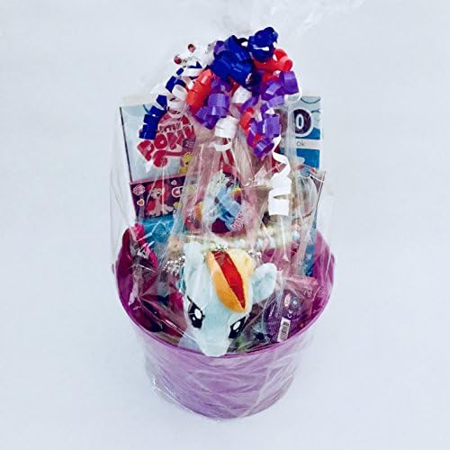 Bundle My Little Pony Easter Basket Plush Toys &amp; Sweets (15 Items) (Rainbow Dash)