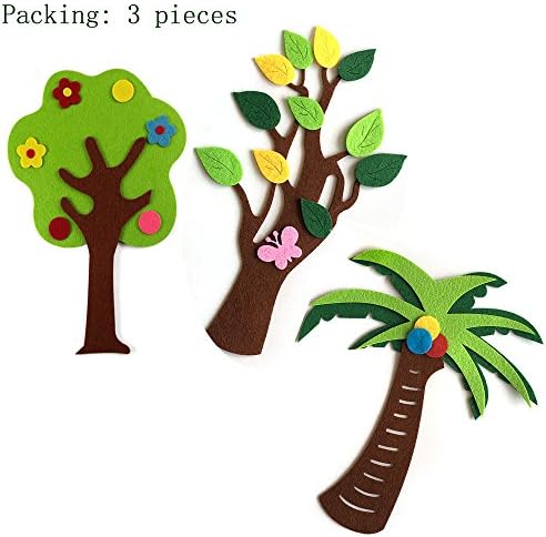 Kindergarten environment decoration materials classroom wall blackboard arrangement of dimensional painting creative fruit tree wall stickers