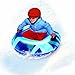 Pipeline SNO Racer Inflatable 1 Person Snow Tube with 2 Grip Handles, 32” Inch Diameter