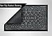Quality Entrance Rug Door Mat Super Effective Shoe Scraper Fabric Elegant Welcome Design Indoor And Outdoor Doormat Super Grip Rubber Backing Color Grey Size 17.5