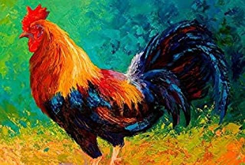 ジグソーパズル3000ピース木製パズルおもちゃ家禽オンドリ大木製パズルユニークな家の装飾