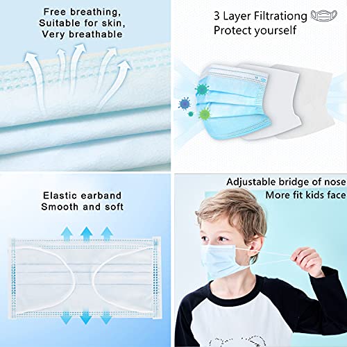 mystcare Kids Individually Wrapped Face Mask 50 Pack Ages 412