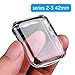 Ailun Screen Protector Compatible Apple Watch Case 42mm Built in TPU Screen Protector All Around Protective Case Clear Ultra Thin Cover for Apple watch Series 2 and Series 3