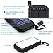 Solar Charger, Dostyle 8000mAh Portable Solar Power Bank External Backup Battery Pack 3 USB Ports Solar Phone Charger with 21 LED Light Compatible for All Cellphone Samsung Galaxy & Android Devices