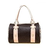 ZENTEII Women Faux Synthetic Leather Boston Handbag