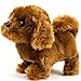 Puppy Plush Dog Toy for Kids - Puppy Toy,Walks, Barks - Battery Operated (Dark Brown)