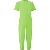 Codida Adaptive Clothing for Kids Special Needs Autism Sensory Anti-Strip Jumpsuit Back Zip Long Leg Romper Size 3T-16 Years