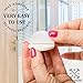 Wall Door Stop Bumper - Wall Door Stopper Door Knob Bumper Foam - White Soft Door Handle Stopper 8 Pack - Wall Mounted Door Stop - Self Adhesive Door Stop Rubber Support Pads - Door Protector Wall Pad