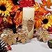 Supla 120 PCS Favor Tags Thank You Gift Tags Place Cards Name Tags Blank Cards Hang Tags Kraft Paper Tags Maple Fall Leaves Shape - 3.2
