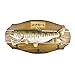 16-inch Wood Decorative Big Fish Welcome Sign Hanging Plaque with 3 Hooks,for Garden and Wall Decor