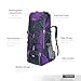 OutdoorMaster 60L Internal Frame Backpack with Adjustable Strap Height,Purple