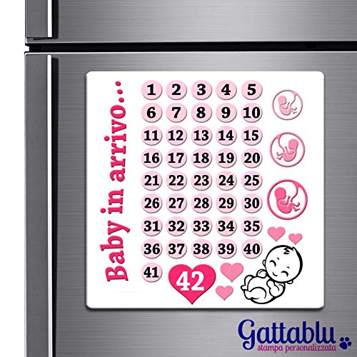Lavagnetta In Alluminio Con Magneti Sul Retro Conto Alla Rovescia Delle Settimane Di Gravidanza Cancella Le Settimane Con Un Pennarello Idea Regalo Divertente Per Una Futura Mamma Amazon It Handmade