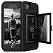 WeLoveCase iPhone SE 2022/2020 Wallet Case for Women Defender Credit Card Holder Cover with Hidden Mirror Three Layer Shockproof Heavy Duty Protective Case for iPhone SE 2022/2020/7/8 - Black