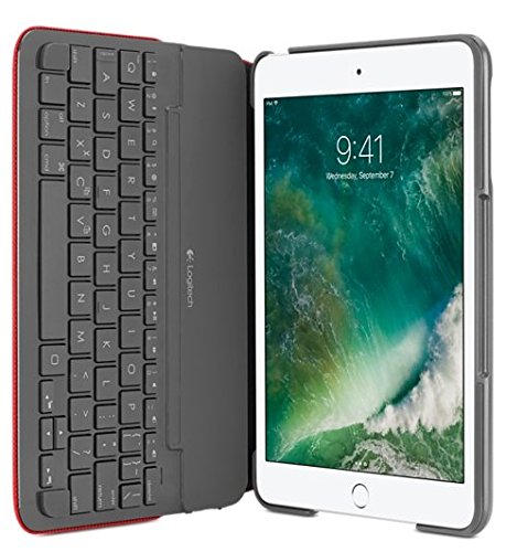 Logitech CANVAS Tastatur-Case iPad mini, 2, 3 Rot