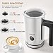 Aicok Milk Frother, Milk Steamer with New Foam Density Feature, Electric Milk Frother and Warmer for Latte, Cappuccino, Hot Chocolate (FDA Approved)