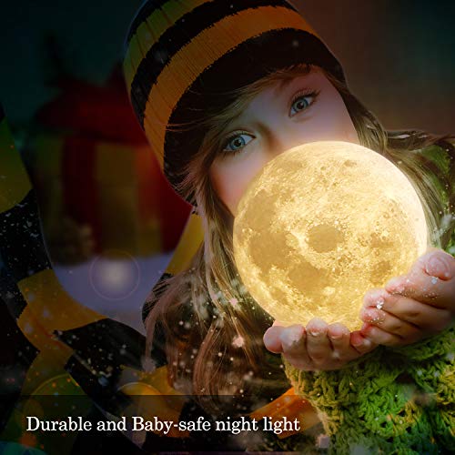 image for Extra Large!!! CPLA Moon Lamp 16 Colors LED Lunar Lamp Dimmable Bright